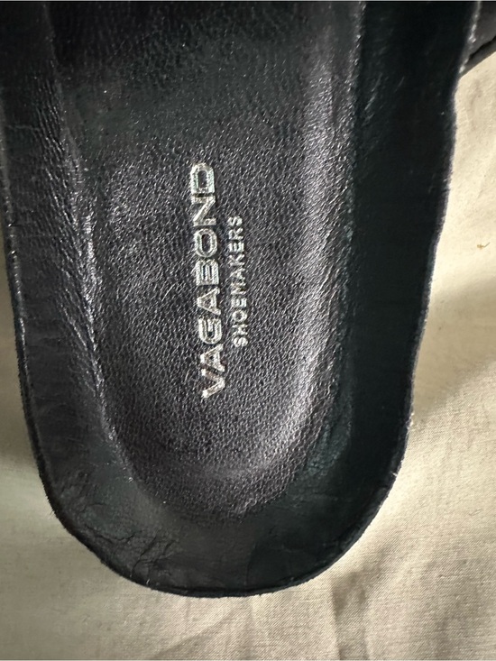 Vagabond Women’s Black Leather Slide Sandals EU 40 New Without Box main image 2